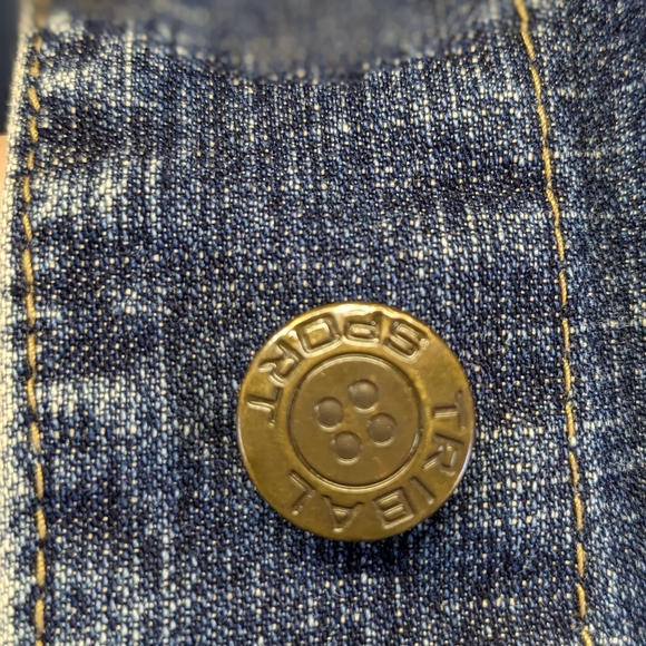 TRIBA Denim Jean Jacket Size 6 - Picture 3 of 6